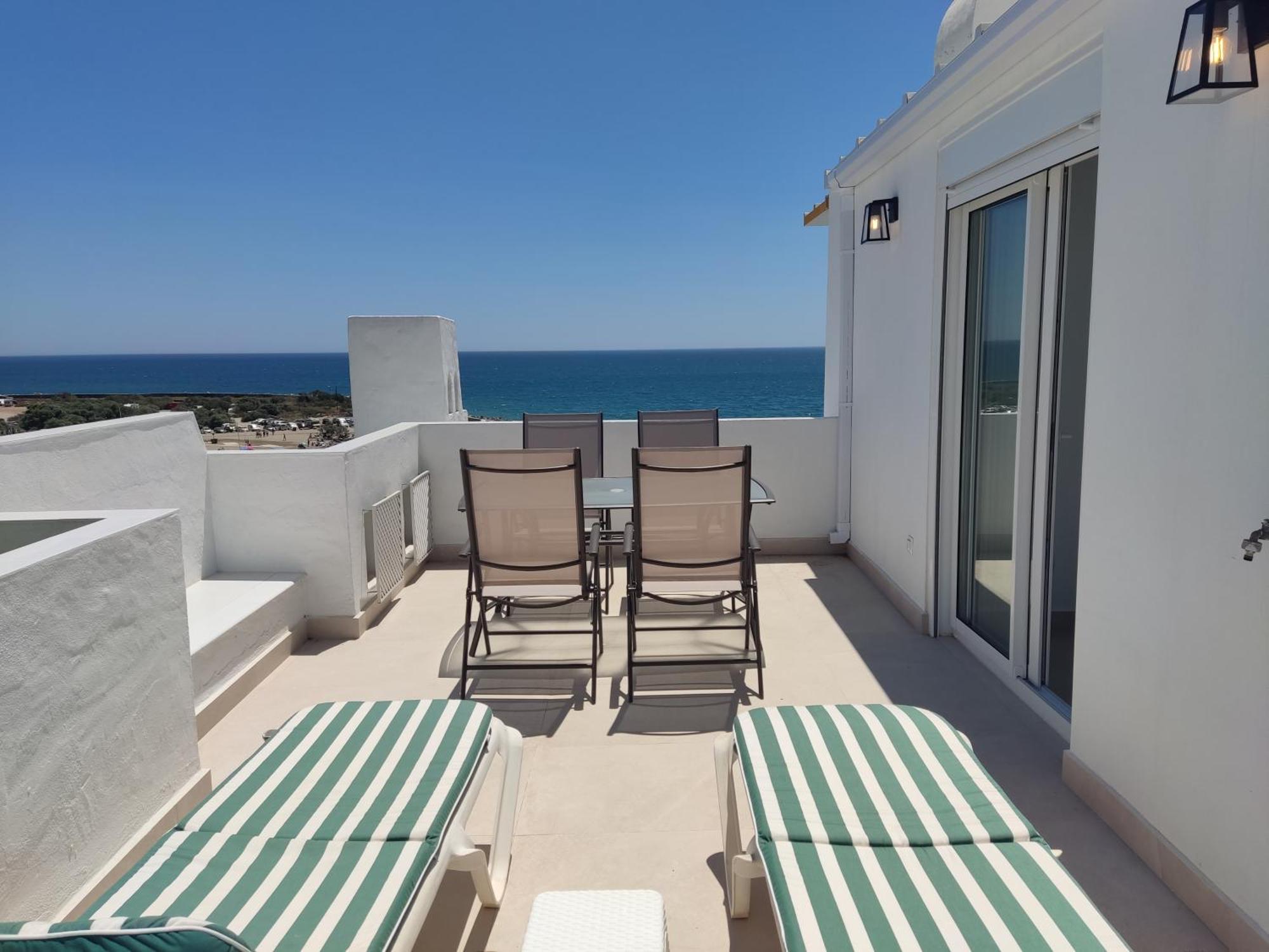 Front Sea View Penthouse Apartment Estepona Exterior photo
